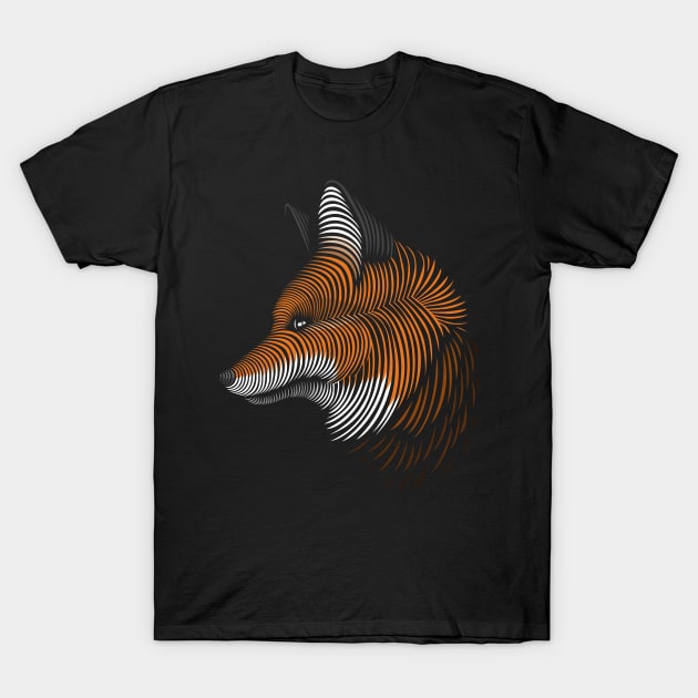 Fox lines T-Shirt by albertocubatas